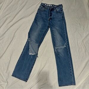 90’s Boyfriend Jean by S.O.N.G. Distressed Medium Wash Denim Jeans